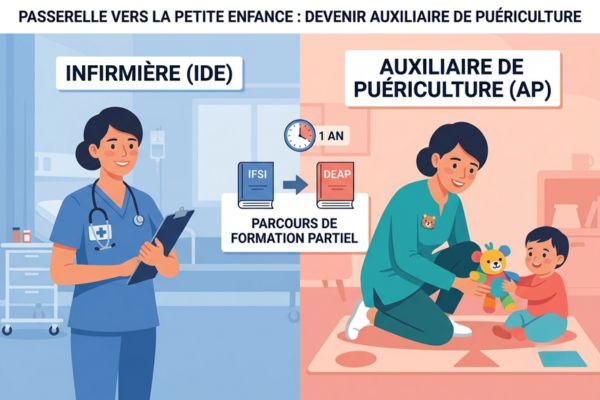 passerelle infirmi�re auxiliaire puericulture